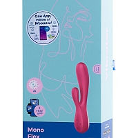 Вибромассажер красный с управлением через приложение Satisfyer Mono Flex