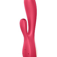 Вибромассажер красный с управлением через приложение Satisfyer Mono Flex