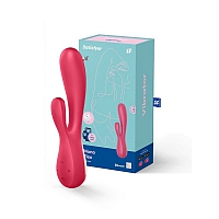 Вибромассажер красный с управлением через приложение Satisfyer Mono Flex