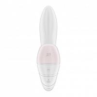 Вибратор белый с вакуумным стимулятором Satisfyer Supernova