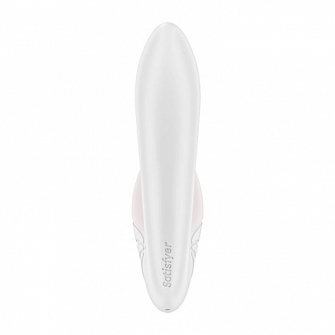 Вибратор белый с вакуумным стимулятором Satisfyer Supernova