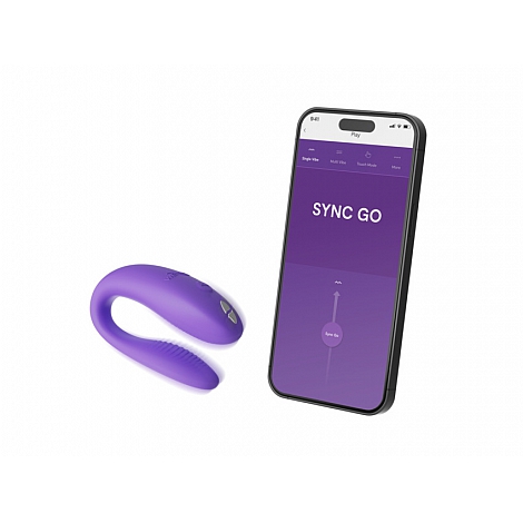 Вибромассажер для пар фиолетовый We-Vibe Sync Go