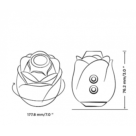 Бесконтактный клиторальный стимулятор Romp Suction Rose