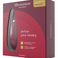 Бесконтактный клиторальный стимулятор бордовый Womanizer Premium 2