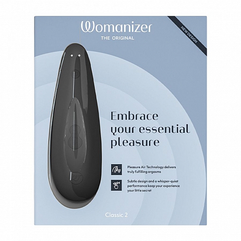 Бесконтактный клиторальный стимулятор черный Womanizer Classic 2