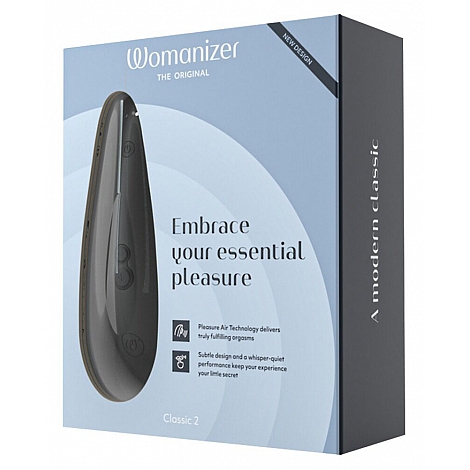 Бесконтактный клиторальный стимулятор черный Womanizer Classic 2