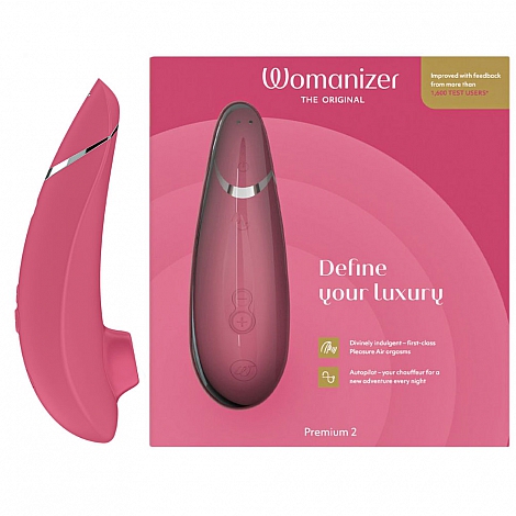 Бесконтактный клиторальный стимулятор розовый Womanizer Premium 2