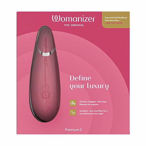 Бесконтактный клиторальный стимулятор розовый Womanizer Premium 2