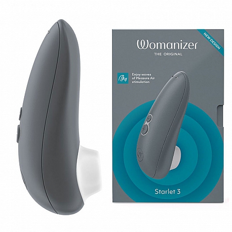 Бесконтактный клиторальный стимулятор Womanizer Starlet 3 Gray