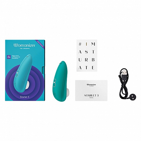 Бесконтактный клиторальный стимулятор Womanizer Starlet 3 Turquoise