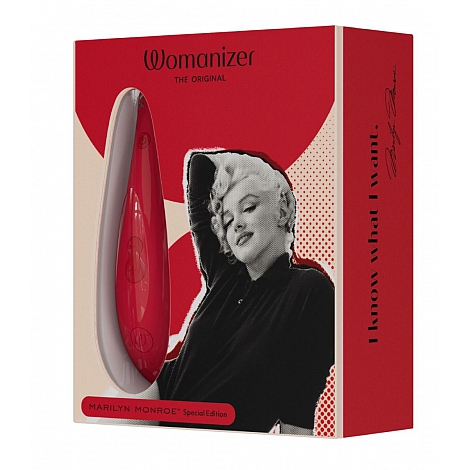 Бесконтактный клиторальный стимулятор ярко-красный Womanizer Marilyn Monroe