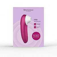 Бесконтактный розовый клиторальный стимулятор Womanizer Pro