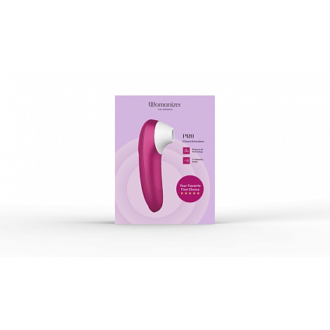 Бесконтактный розовый клиторальный стимулятор Womanizer Pro