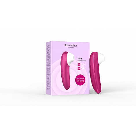 Бесконтактный розовый клиторальный стимулятор Womanizer Pro