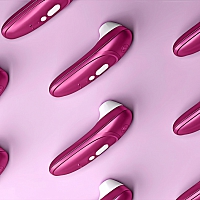 Бесконтактный розовый клиторальный стимулятор Womanizer Pro