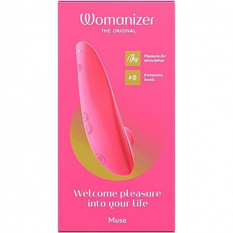 Бесконтактный клиторальный стимулятор розовый Womanizer Muse Pink Rose
