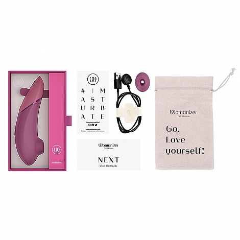 Бесконтактный клиторальный стимулятор темно-розовый Womanizer Next