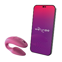 Вибромассажер для двоих розовый We-Vibe Sync 2