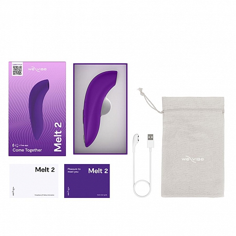 Бесконтактный клиторальный стимулятор фиолетовый We-Vibe Melt 2
