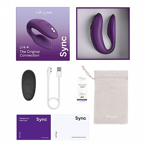 Вибромассажер для двоих фиолетовый We-Vibe Sync 2