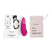 Бесконтактный клиторальный стимулятор с вибрацией розовый Womanizer Enhance