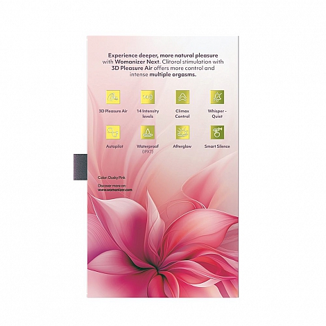 Бесконтактный клиторальный стимулятор темно-розовый Womanizer Next