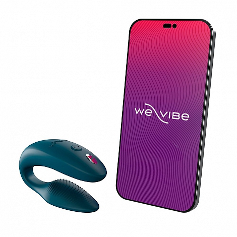 Вибромассажер для двоих зеленый We-Vibe Sync 2