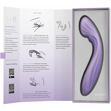 Интерактивный вибромассажёр Margot