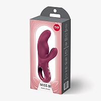 Вибратор-кролик бордовый Miss BI Fun Factory