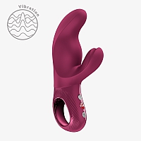 Вибратор-кролик бордовый Miss BI Fun Factory