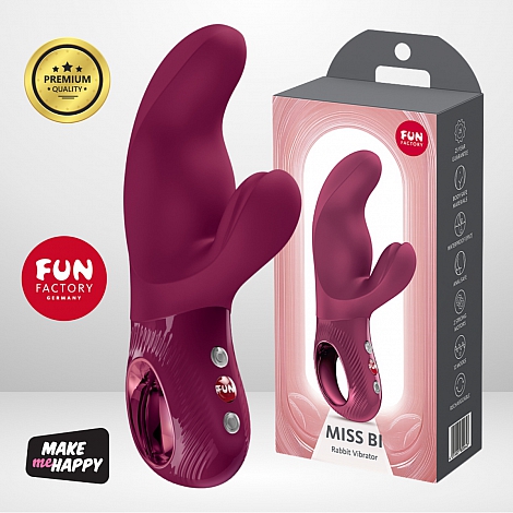Вибратор-кролик бордовый Miss BI Fun Factory