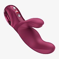 Вибратор-кролик бордовый Miss BI Fun Factory