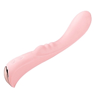 Нежно-розовый вибромассажер для точки G G-Spot Fun