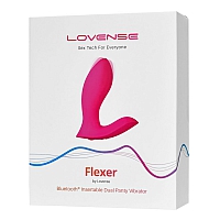 Вибратор Flexer Lovense, силикон, розовый, 10,1 см