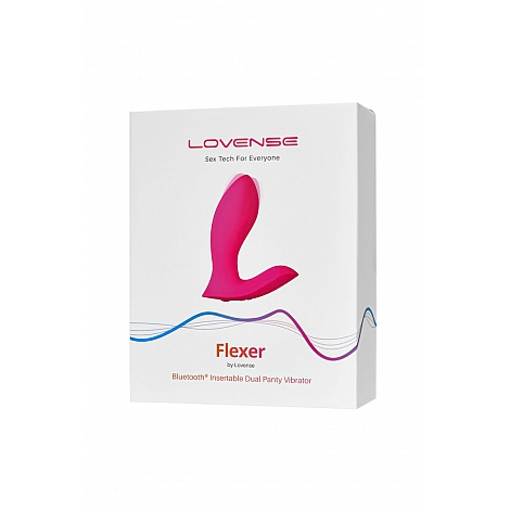 Вибратор Flexer Lovense, силикон, розовый, 10,1 см