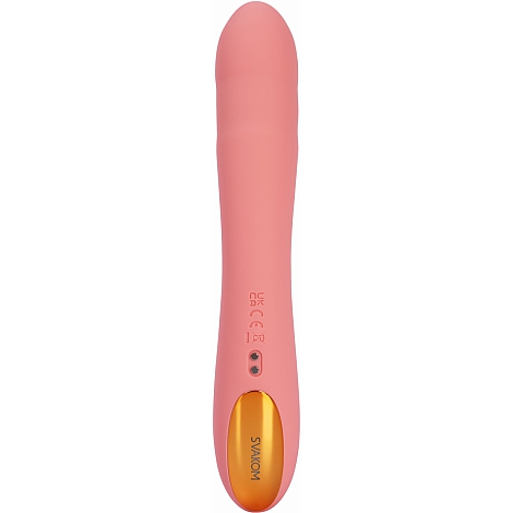 Интерактивный вибромассажер с функцией пенетрации Ava Neo Peach Pink