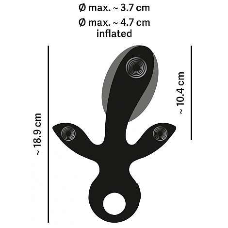 Надувной тройной вибратор