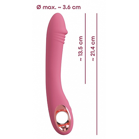 Тонкий вибратор для точки G Роза