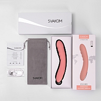 Интерактивный вибромассажер с функцией пенетрации Ava Neo Peach Pink
