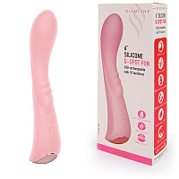 Нежно-розовый вибромассажер для точки G G-Spot Fun