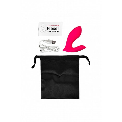 Вибратор Flexer Lovense, силикон, розовый, 10,1 см