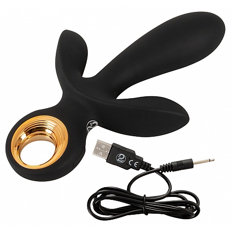 Надувной тройной вибратор