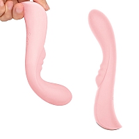 Нежно-розовый вибромассажер для точки G G-Spot Fun