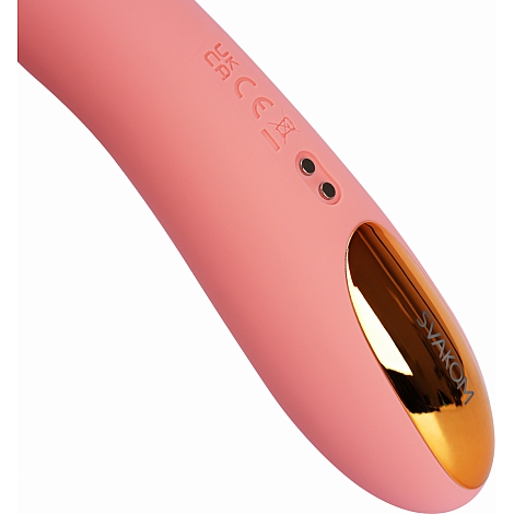 Интерактивный вибромассажер с функцией пенетрации Ava Neo Peach Pink