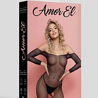 Кетсьюит (боди-комбинезон) со стразами Esponela, S/L