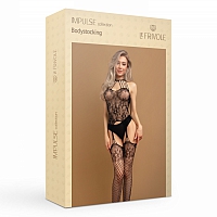 Боди-комбинезон с кружевом и имитацией чулок Impulse, S/XXL