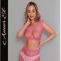 Яркий комплект из топа и юбки, S-L