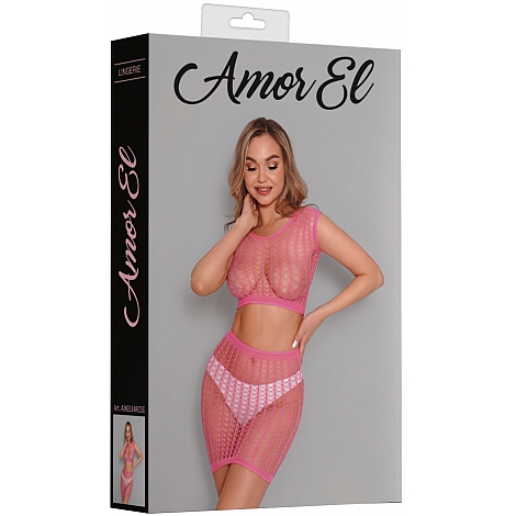 Яркий комплект из топа и юбки, S-L