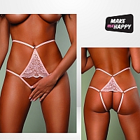 Откровенные трусики с доступом Pale Pink, L (44-46)