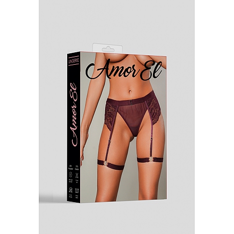 Женские трусики с поясом и гартерами Plum, S/M